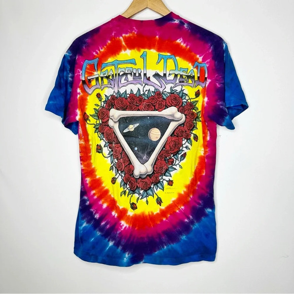 Vintage 1992 Grateful Dead Liquid Blue Space your Face Tee Size Medium - Picture 3 of 4